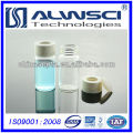 20ML frasco de vidrio transparente de almacenamiento con 24-400 abierto PP blanco frasco de almacenamiento de 27.5x57mm